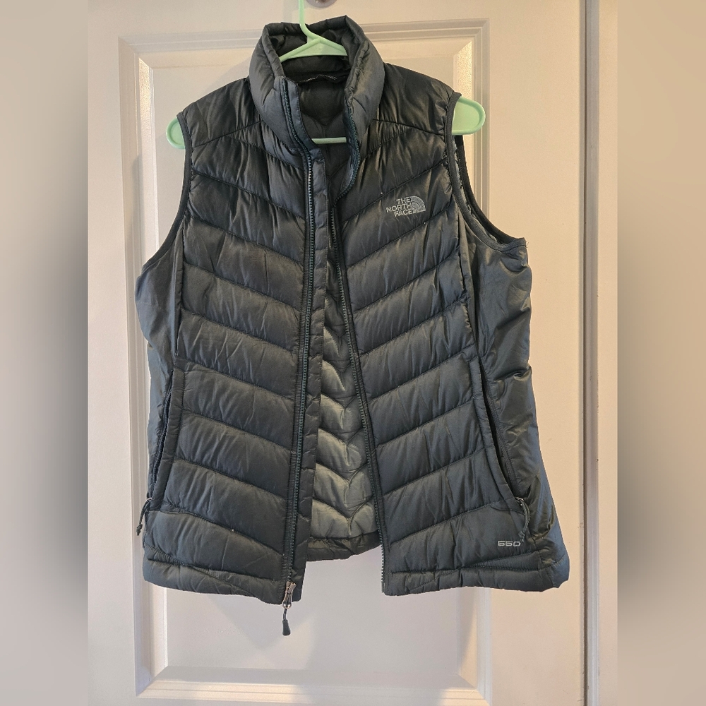 The North Face Women's Dark Green Puffer Vest